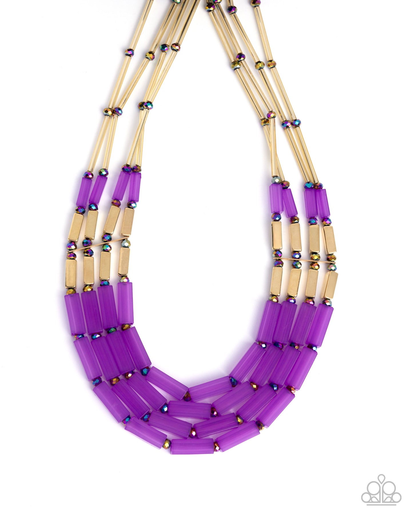 Cylindrical Craze - Purple necklace -coming soon