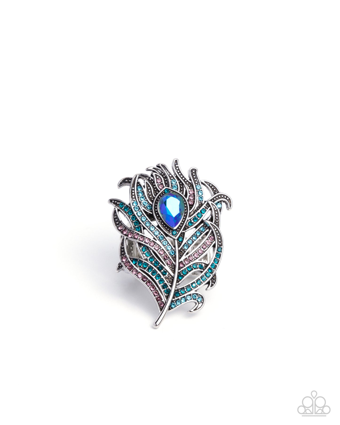 Polished Peacock - Blue ring