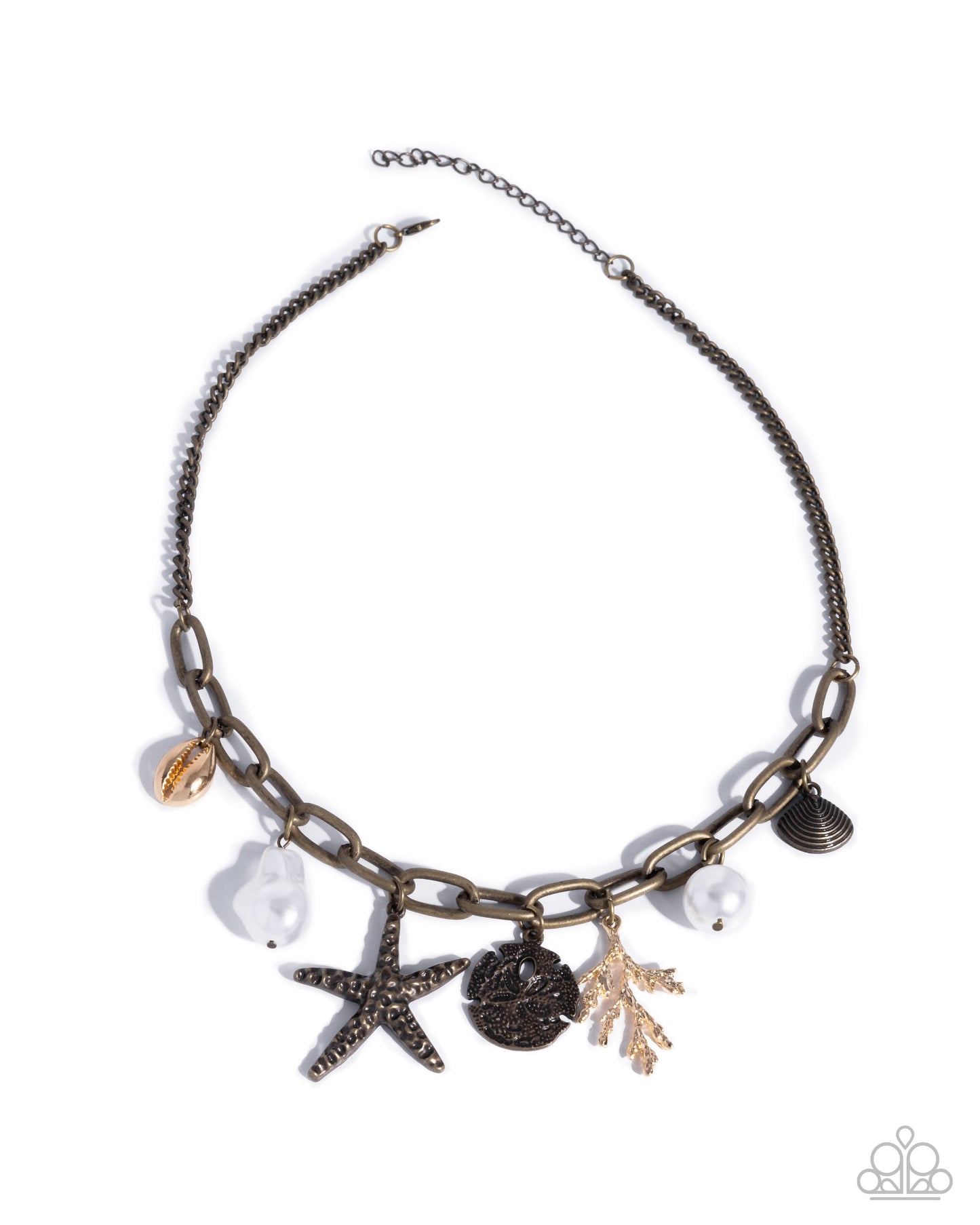 Coral Collection - Brass necklace