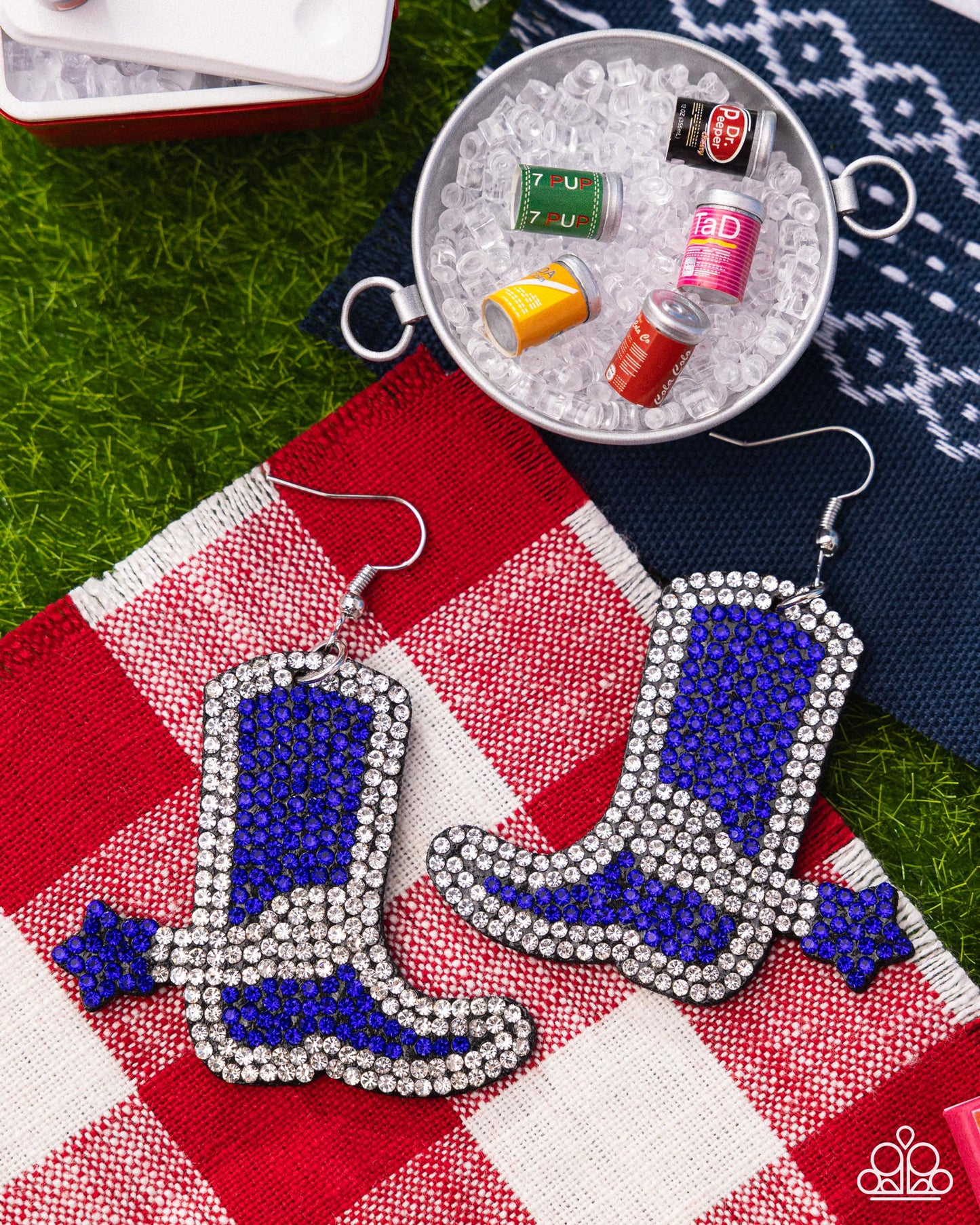 Benevolent Boot - Blue earrings