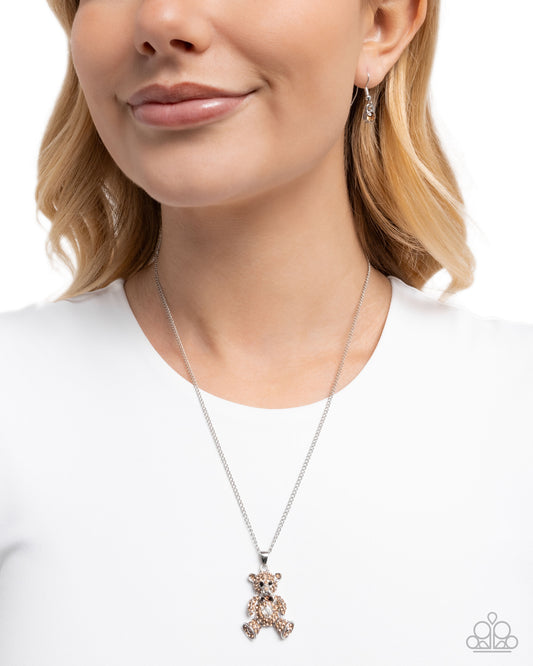 Twinkling Teddy - Brown necklace -coming soon
