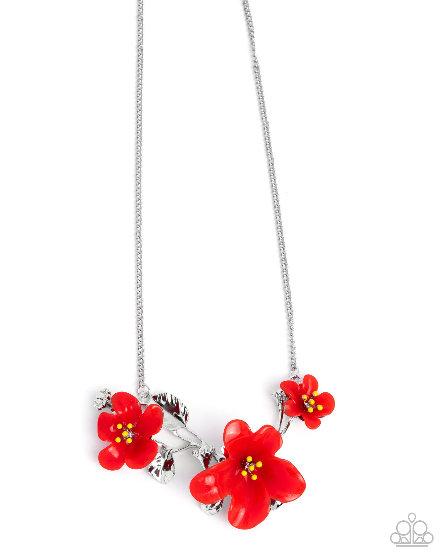 Floral Forecast - Red necklace