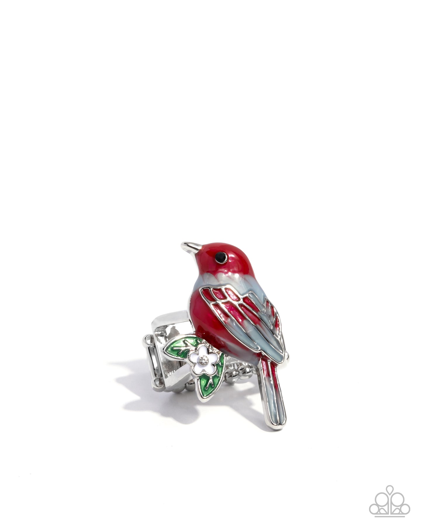 Nestled Nightingale - Red ring