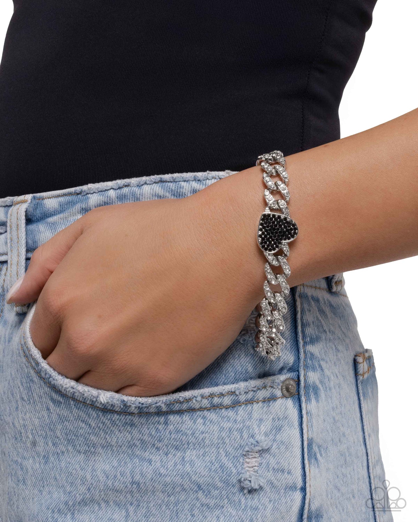 Humane Hearts - Black bracelet