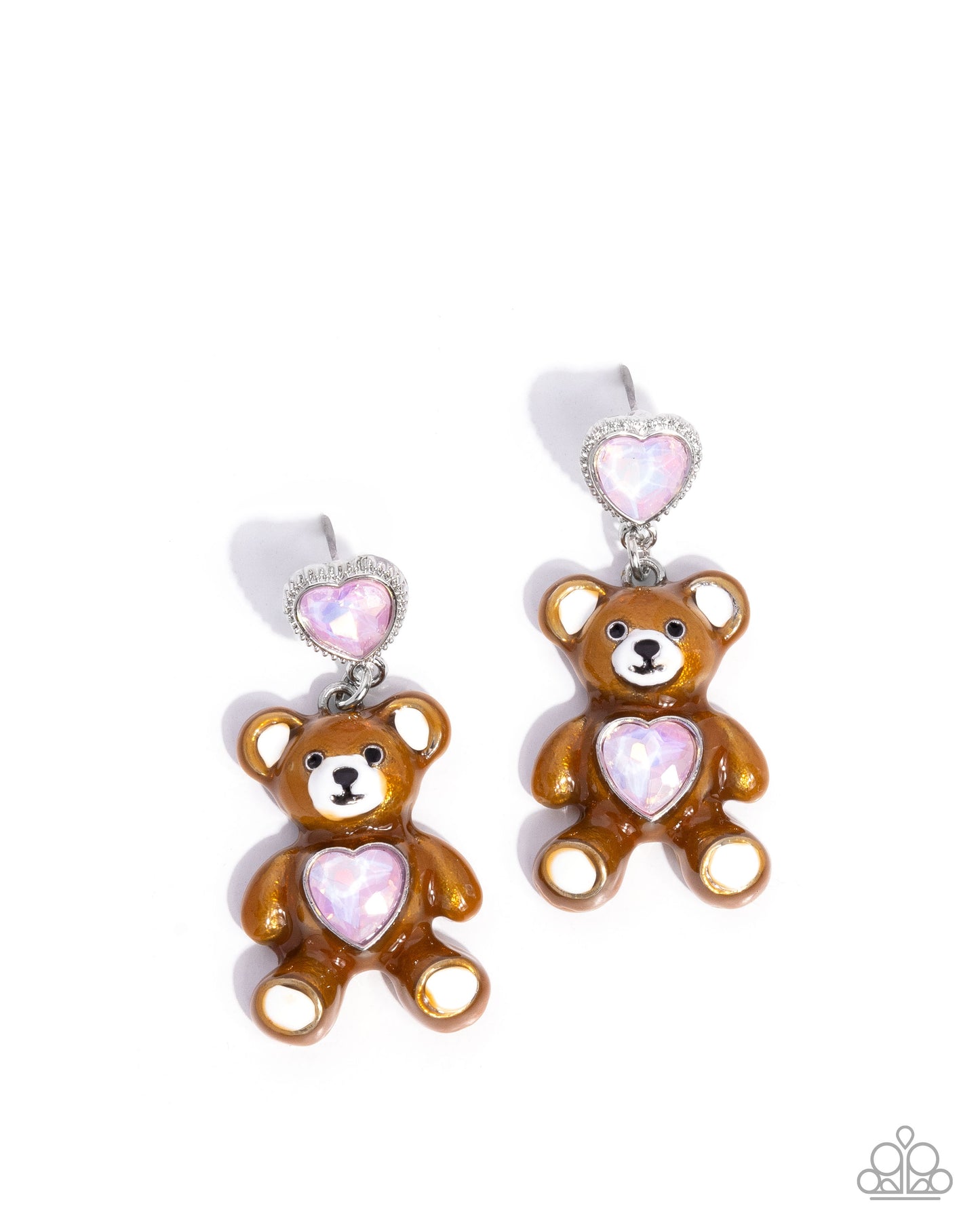Traditional Teddy - Pink earrings
