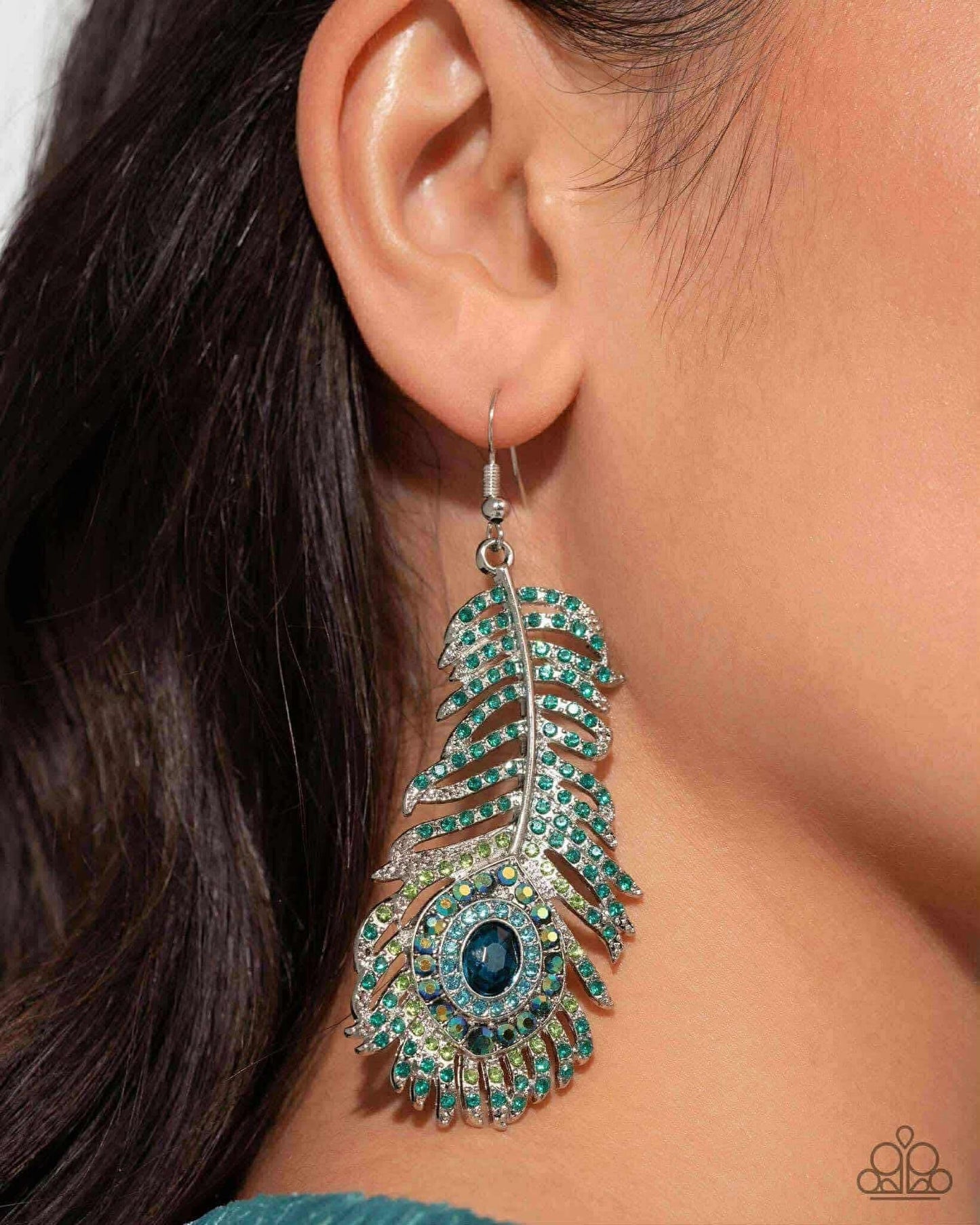 Life of the Party (LOP Aug 25’) peacock earrings