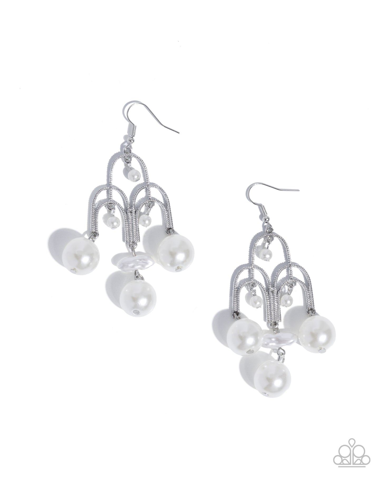 Patient Pearls - White earrings