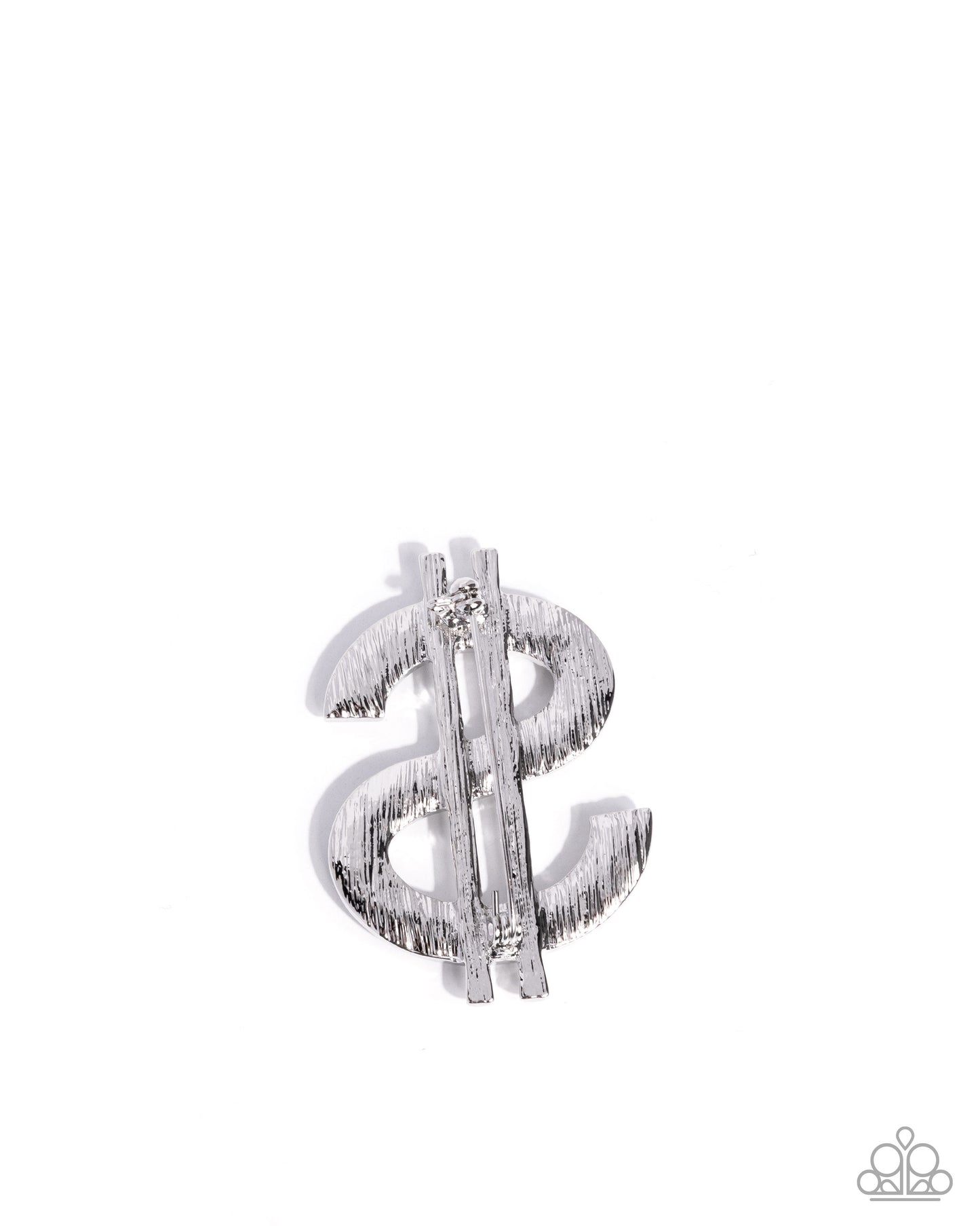 Raking in the Bling - White brooch