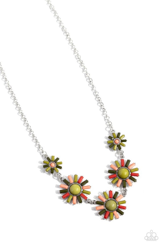 Sun and Fancy Free necklace /Sun Wild Earrings Green set it up with Lola