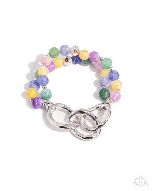 Hammered Haven - Pulsera verde