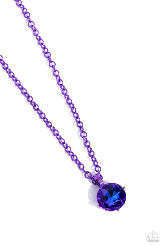 Las Vegas Dip purple necklace