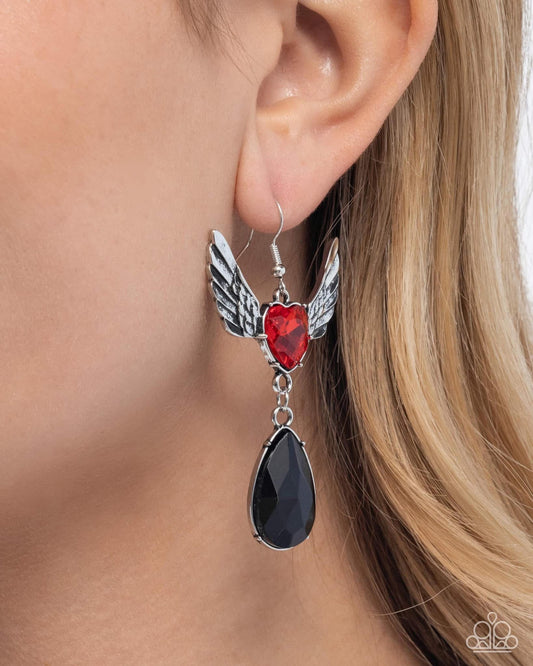 Angelic Accomplishment red earrings