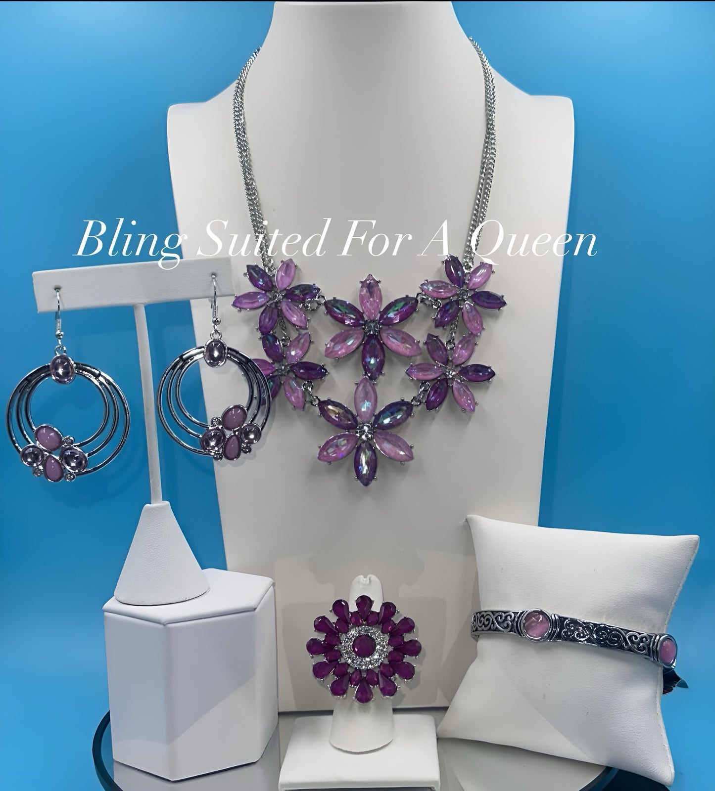 Set it up with Lola- purple flowers