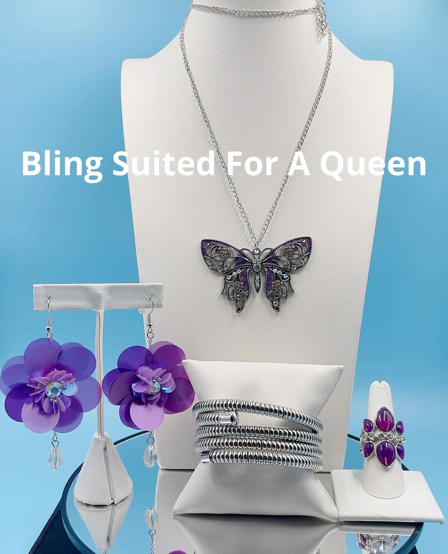 Set it up with Lola - purple butterfly