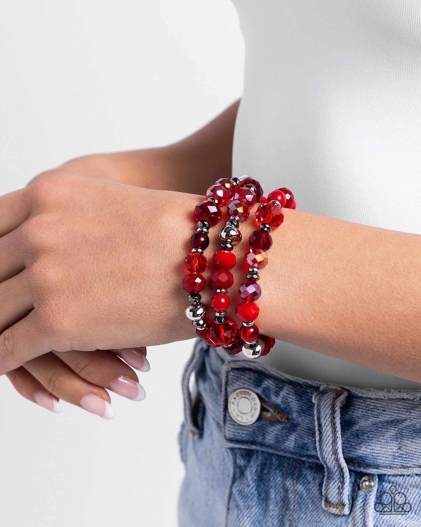 Pila de VIDRIO - Pulsera roja (máximo 2 por pedido)