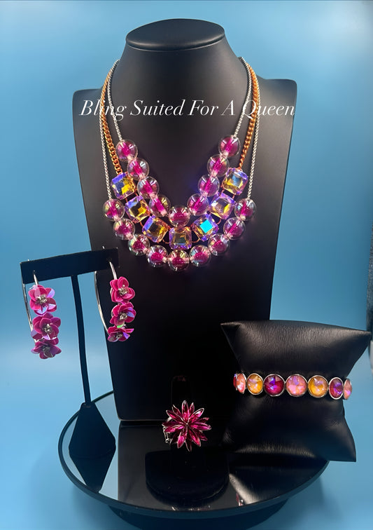 Set it up with Lola pink and orange