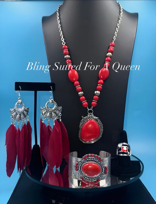 Set it up with Lola -red feathers