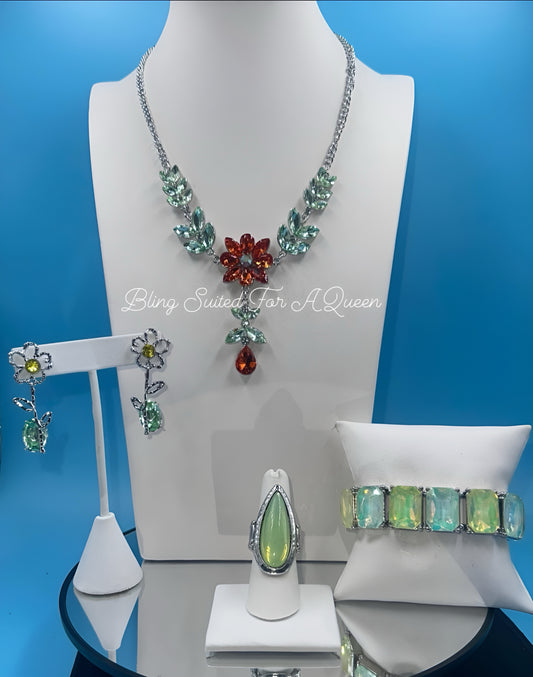 Set it up with Lola-orange flowers