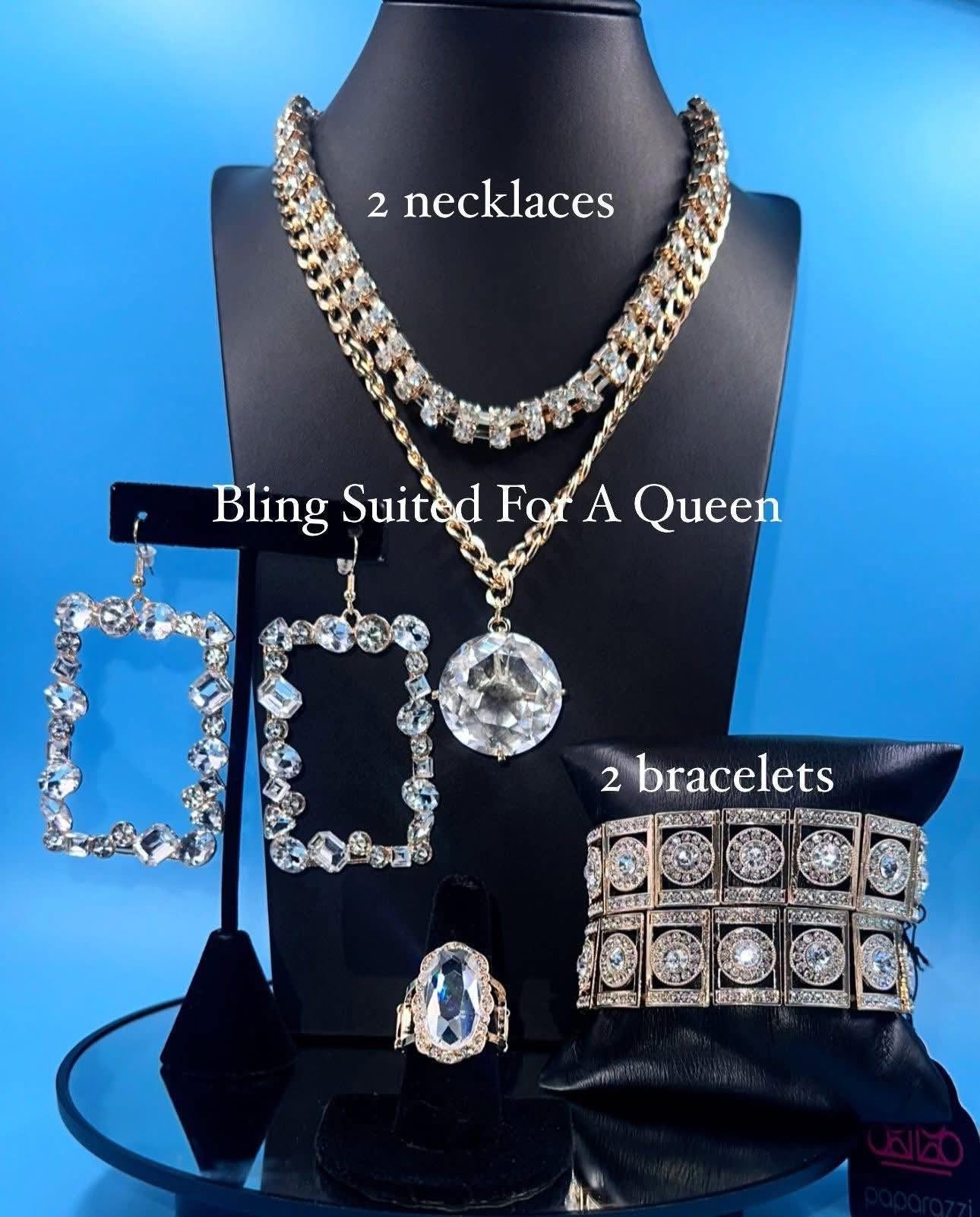 Set it up with Lola - big gold bling