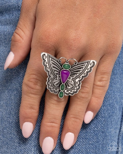 Anillo violeta aéreo adolescente