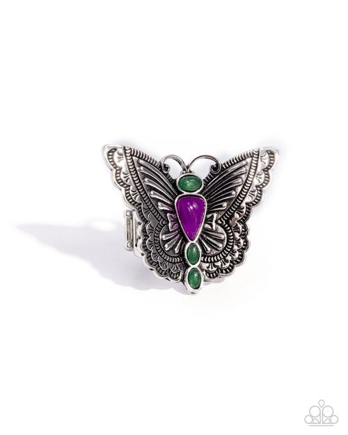Anillo violeta aéreo adolescente