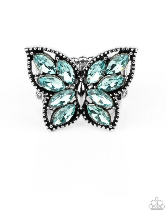 Fluttering Fashionista-Blue ring