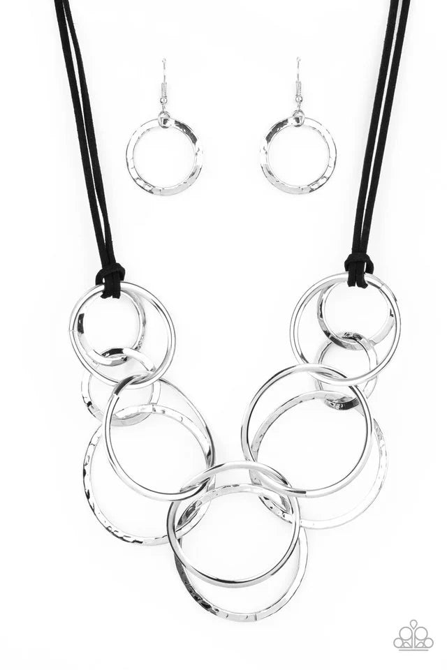 SPiralling out of couture silver necklace