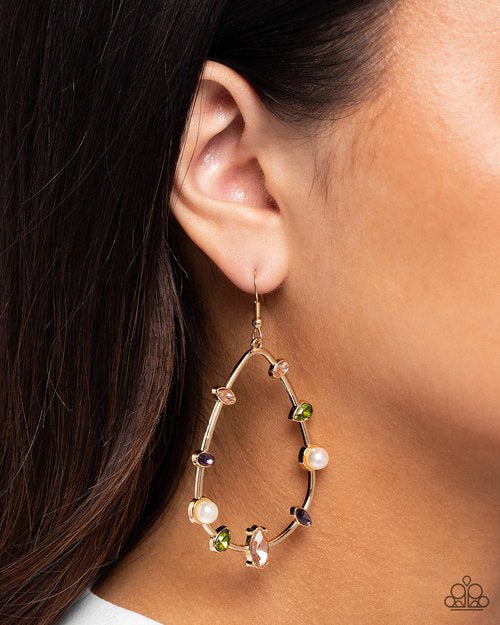 Dazzling Diversity Gold earrings