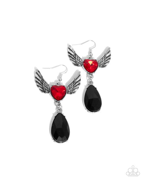 Angelic Accomplishment red earrings