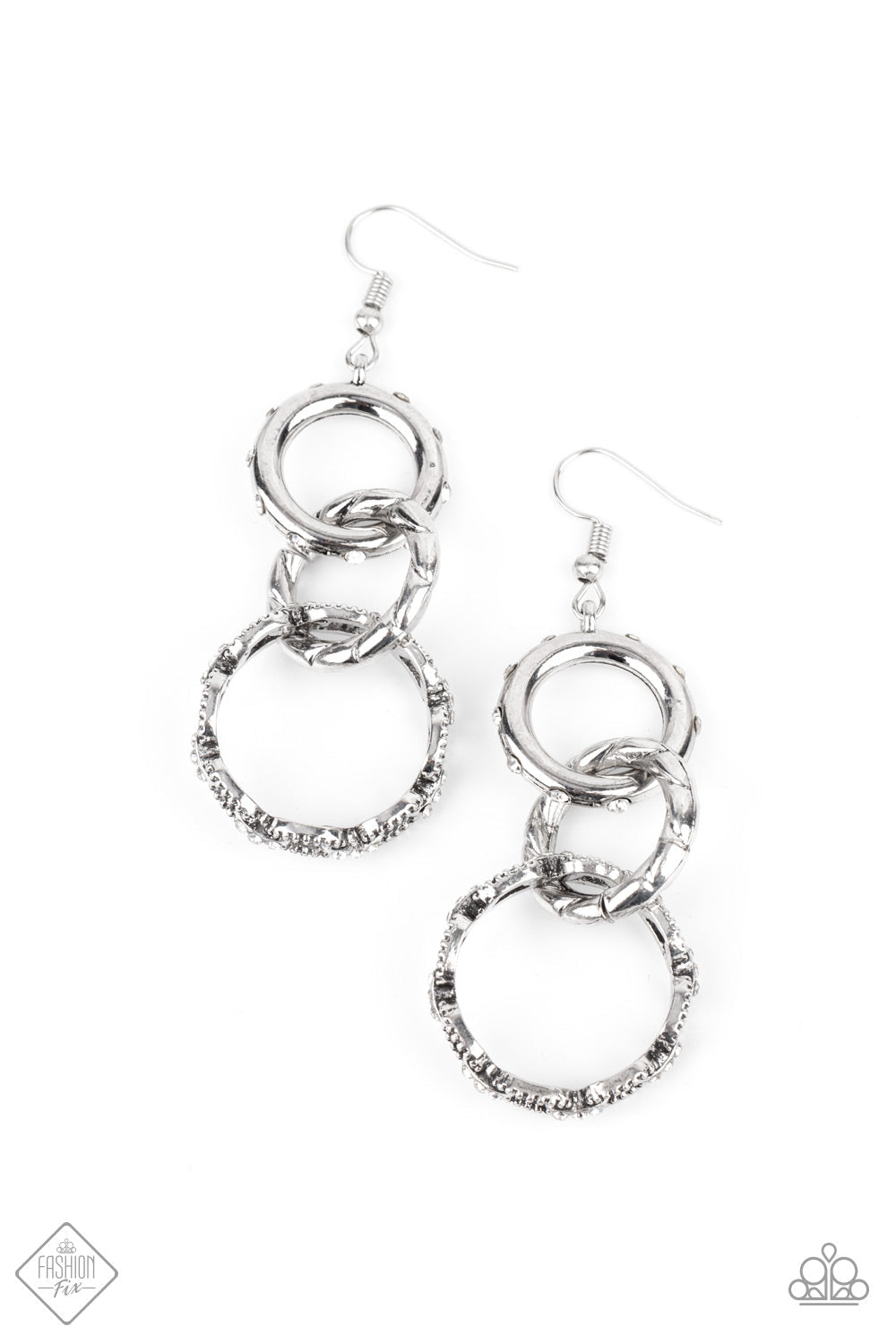 Shameless shine white earrings