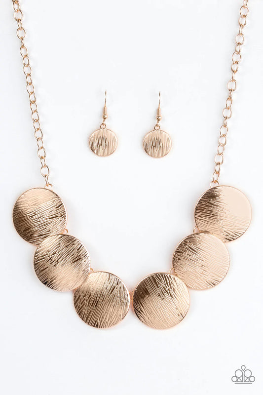 Glued To The SPOTLIGHT - Rose Gold necklace