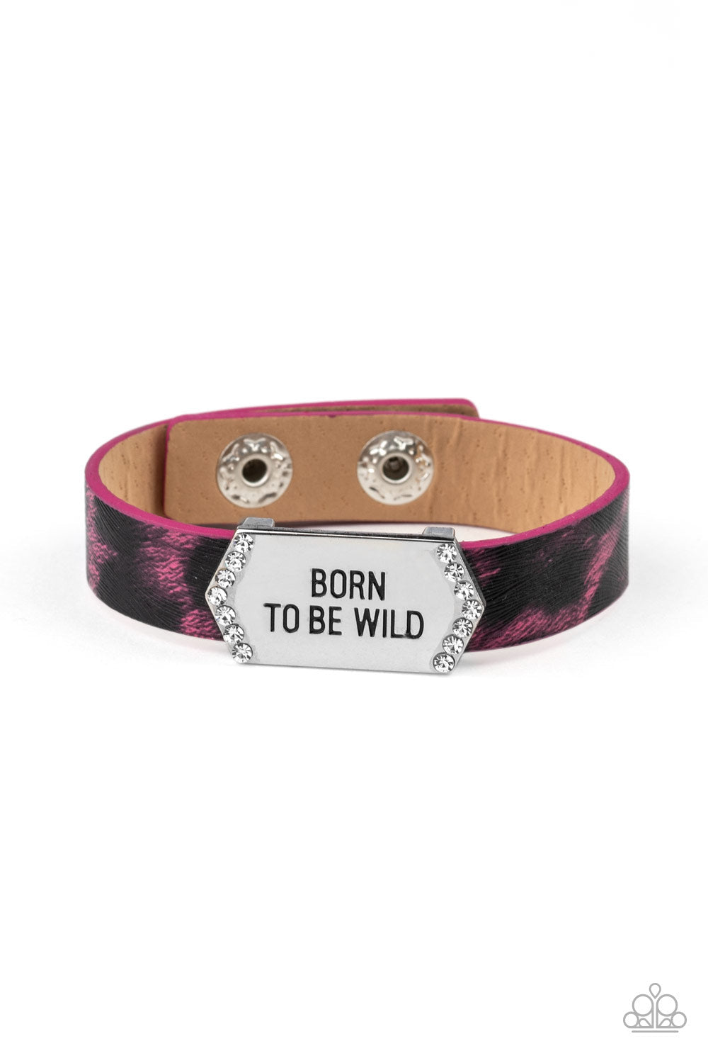 NACIDO PARA SER SALVAJE - Pulsera ROSA