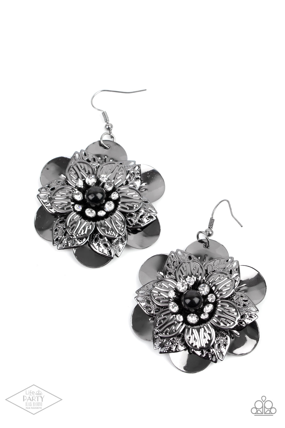 Pendientes negros Midnight Garden