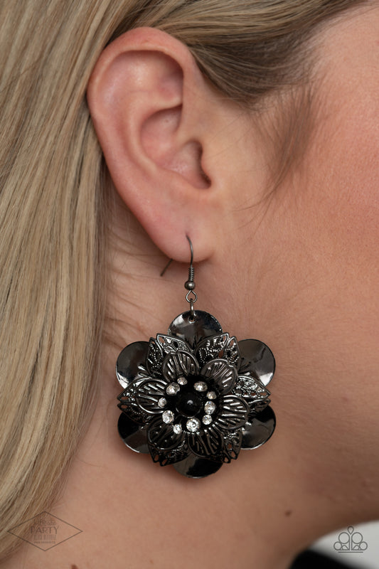 Pendientes negros Midnight Garden