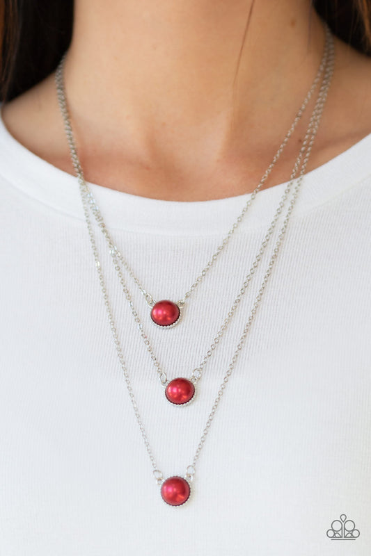 A Love For Luster - Red necklace-Vintage