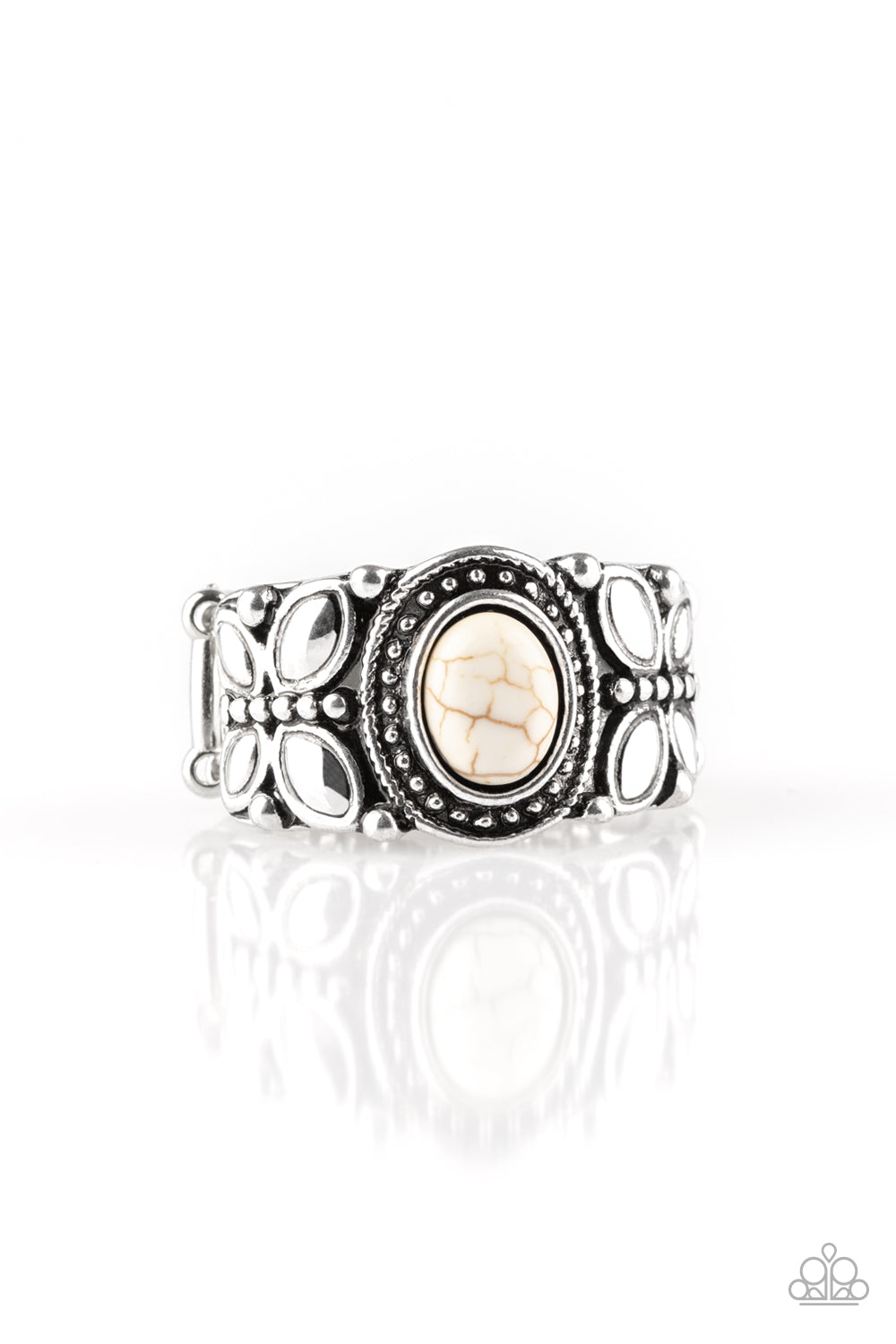 Butterfly Belle - White ring