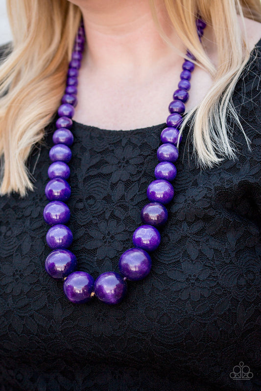 Effortlessly Everglades - Purple necklace