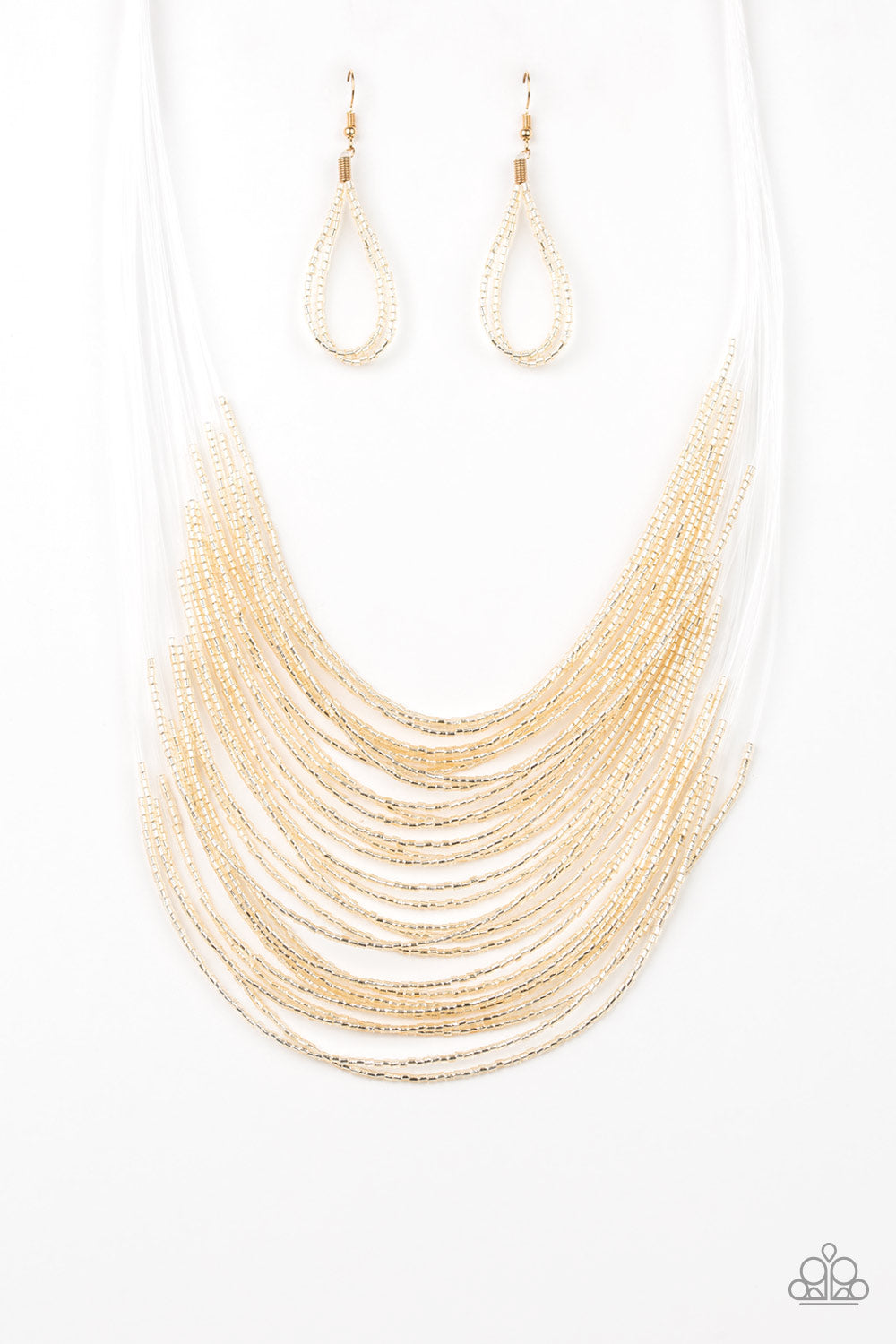 Catwalk Queen - Gold necklace-Vintage