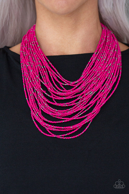 Rio Rainforest - Pink necklace