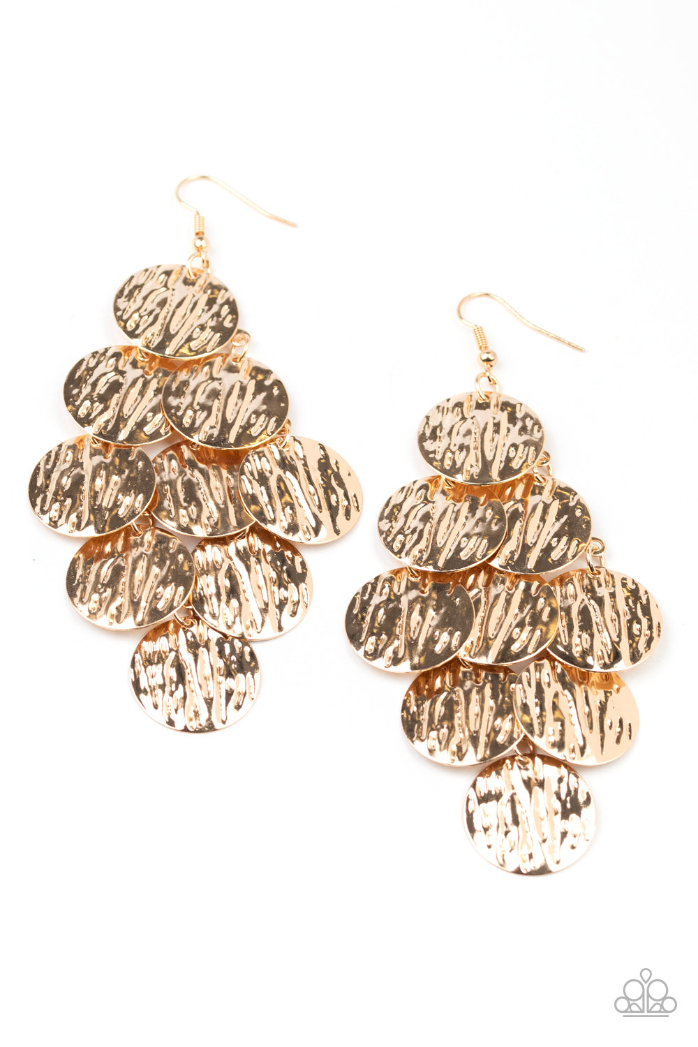 Uptown Edge - Gold earrings -Vintage