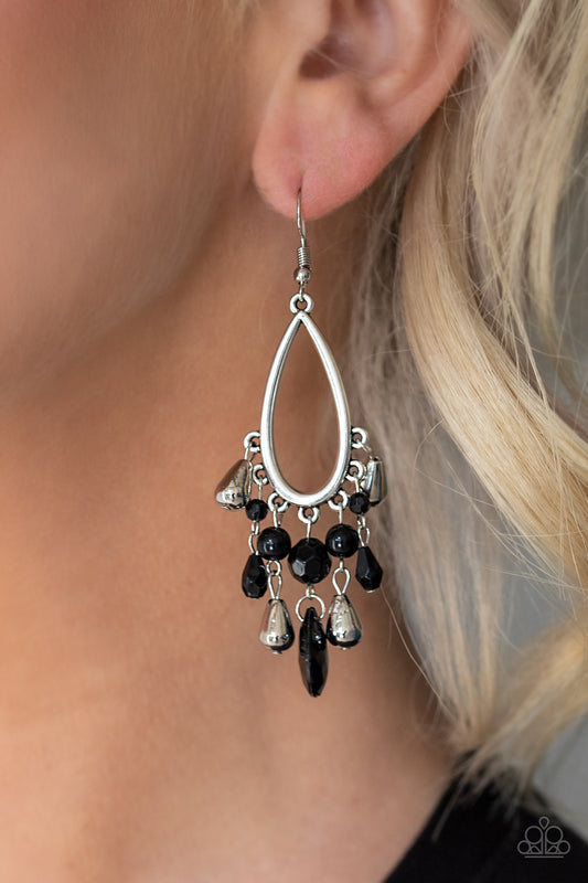 Summer Catch - Pendiente negro - Vintage
