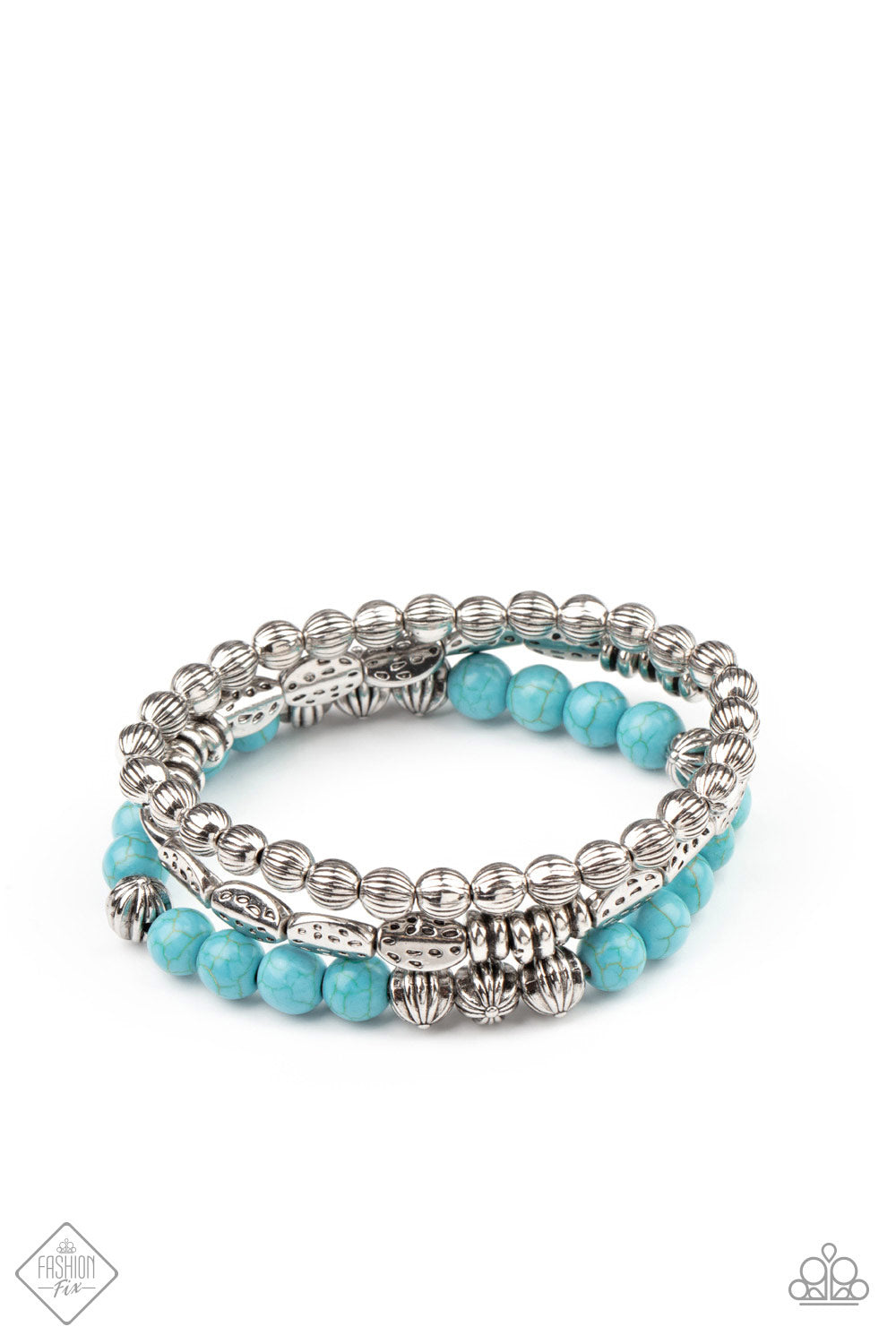 Trail Mix Mecca - Pulsera azul - Vintage