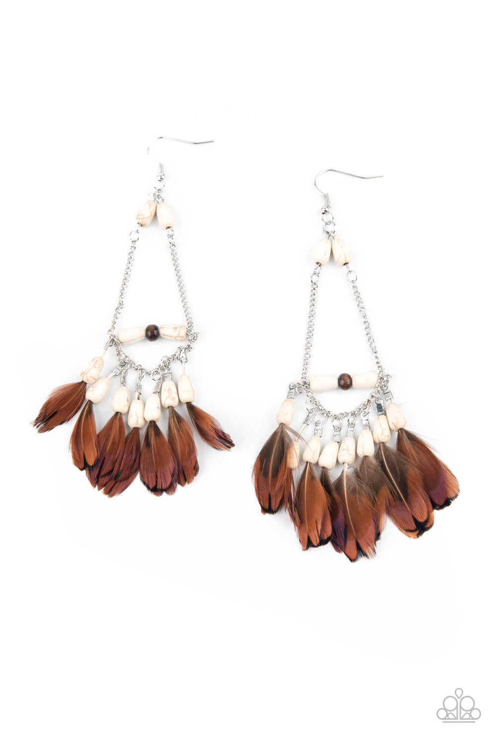 Haute Hawk - White earrings