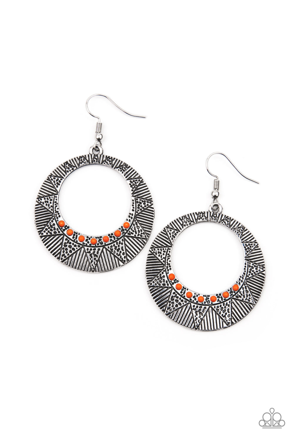 Adobe Dusk - Orange earring