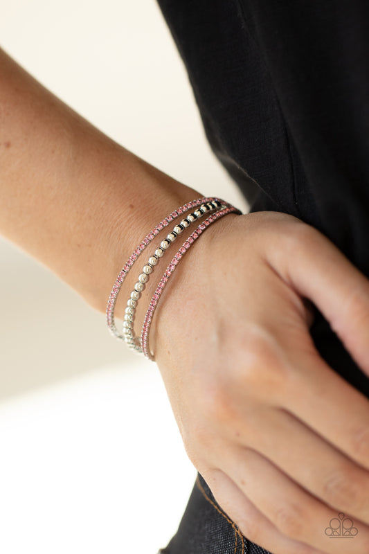 Pulsera rosa de alta gama Eye Candy