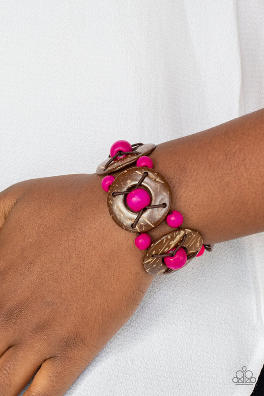Aventura en la isla - Pulsera rosa