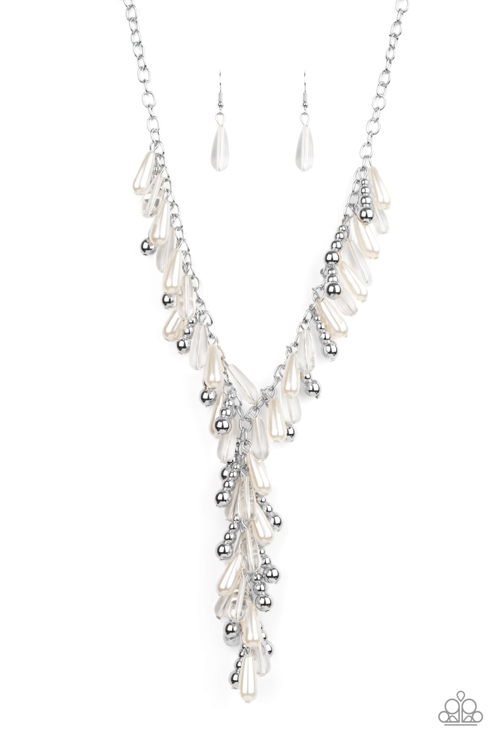 Dripping With DIVA-ttitude - White necklace