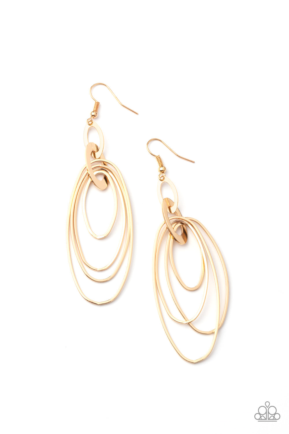 OVAL La Luna - Pendientes de oro