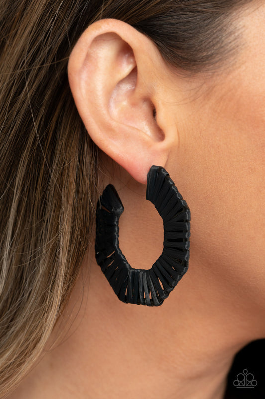 Pendientes negros Fabulously Fiesta
