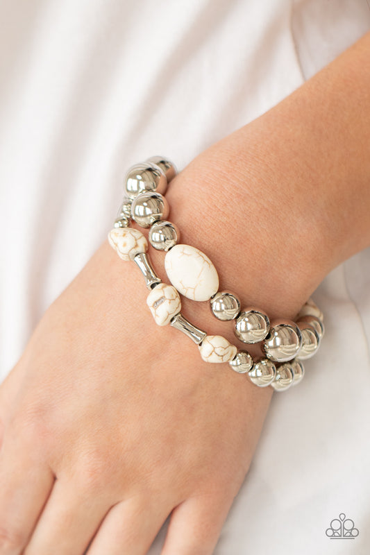 Authentically Artisan - White bracelet